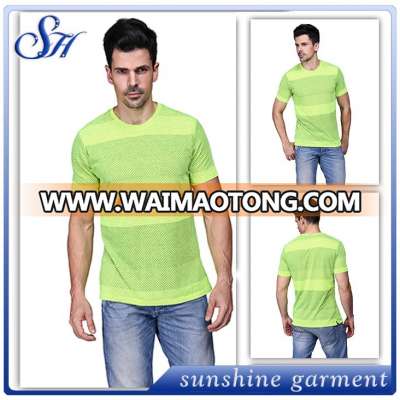 2017 new designs seamless mens fitness gym quick dry t shirts wholesale